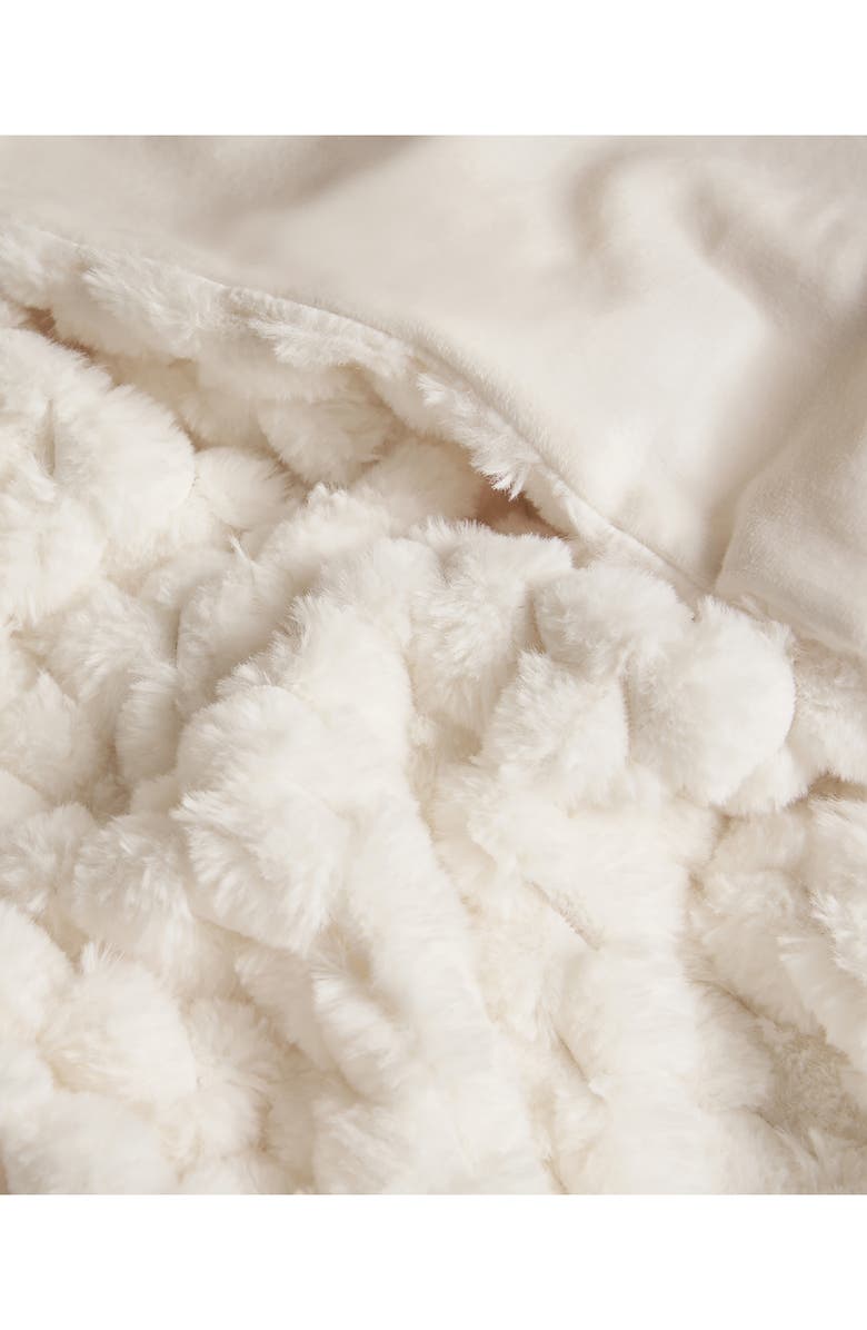 Lucky Brand Textured Faux Fur Throw Blanket, Alternate, color, 