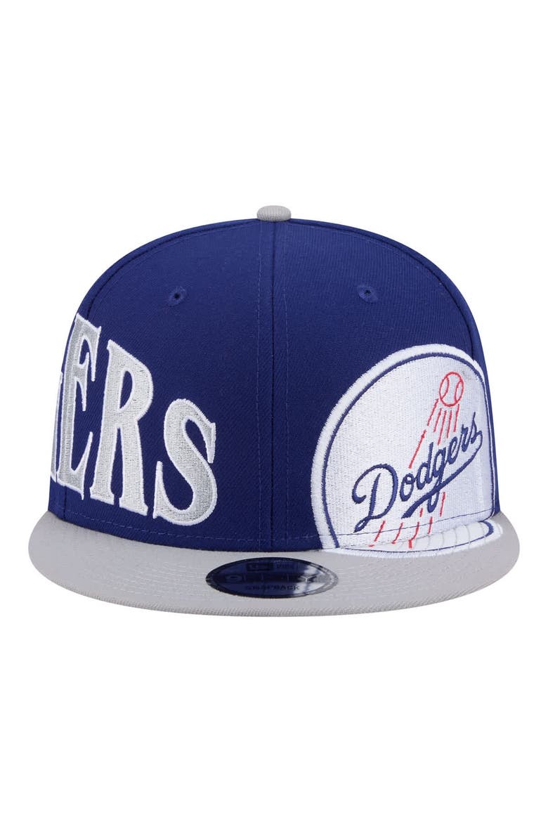 Men's New Era Royal/Gray Los Angeles Dodgers Stretched Two-Tone 9FIFTY Adjustable Hat, Alternate, color, Royal