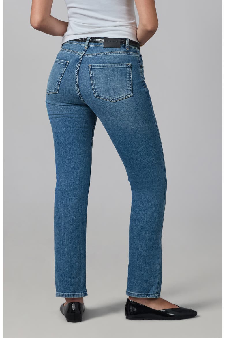 Denver High Rise Straight Leg Jeans, Alternate, color, Dim Sky 2