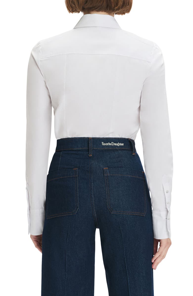 Favorite Daughter The Darling Embellished Shirt, Alternate, color, White