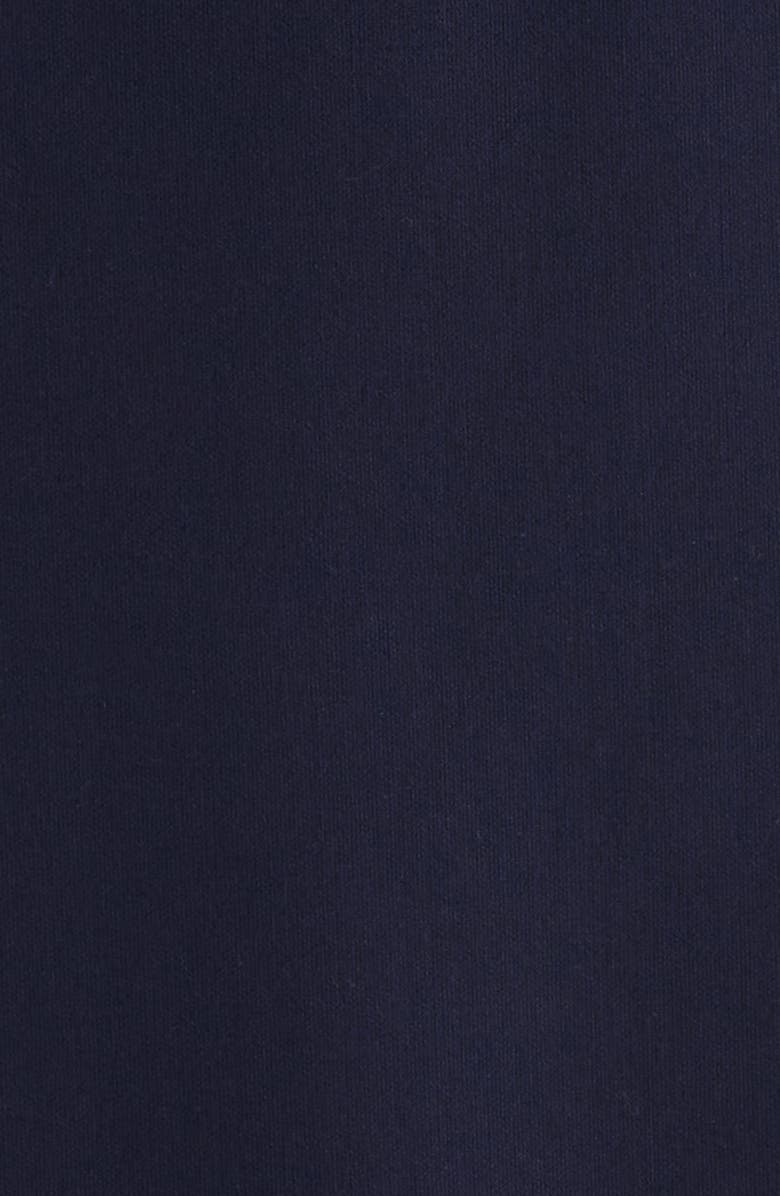 LIKELY Fallon Satin Bow Cutout Strapless Sheath Gown, Alternate, color, Navy