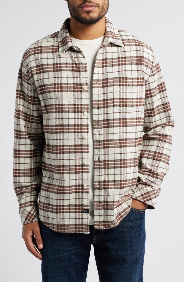 Rails Forrest Plaid Cotton Twill Button-Up Shirt, Main, color, 