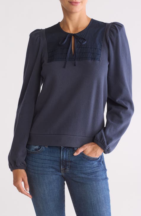 Bonnie Tie Neck Sweatshirt