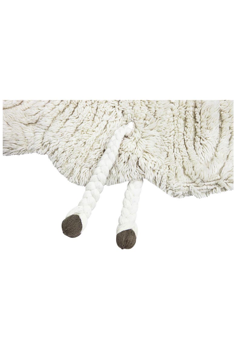 Washable Sheep Wool Sheep Rug, Alternate, color, SHEEP WHITE