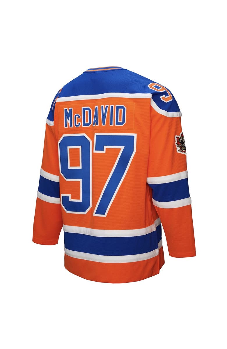 Mitchell & Ness Men's Mitchell & Ness Connor McDavid Orange Edmonton Oilers Power Play Jersey, Alternate, color, Orange