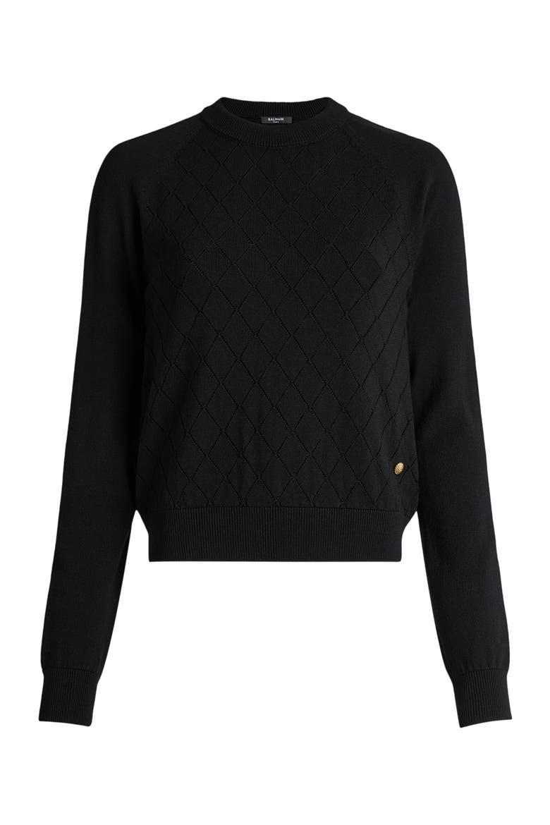 Knit jumper, Alternate, color, black