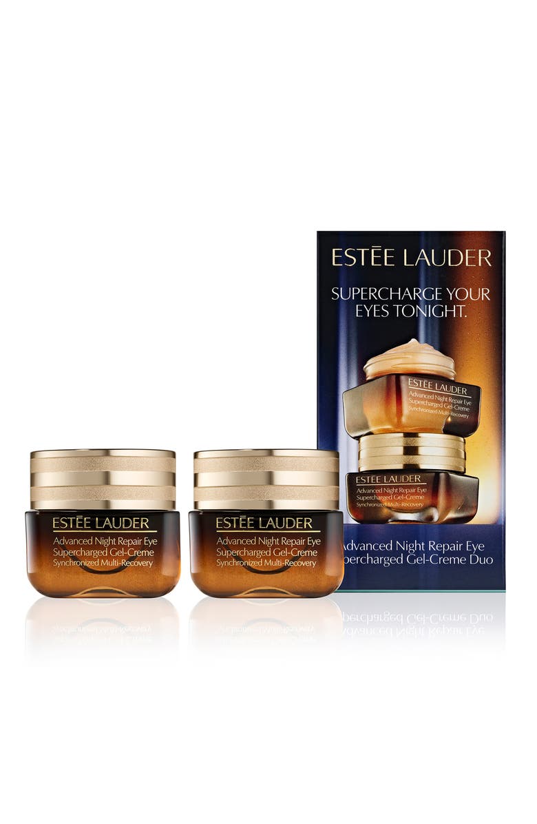 Estée Lauder Advanced Night Repair Supercharged Gel Eye Cream Duo $148 Value, Main, color, 