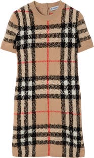 Burberry Check Wool Cashmere Dress