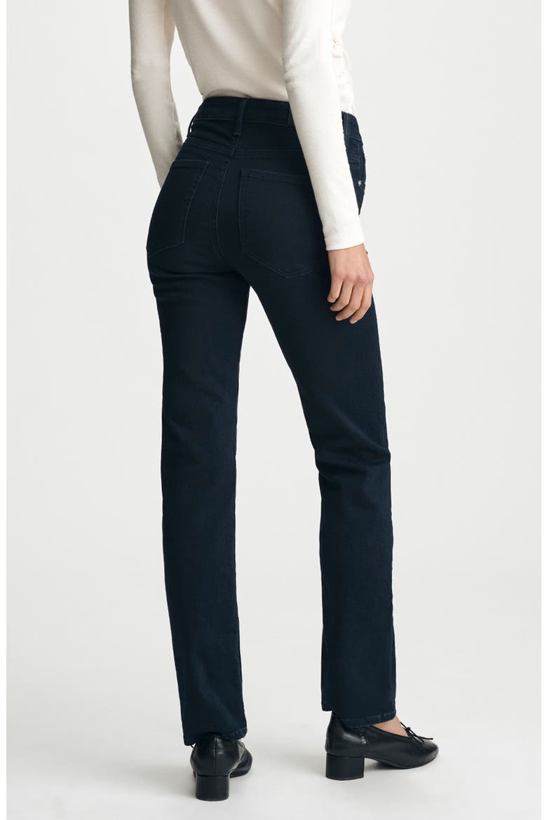 Kendra High Waist Straight Leg Jeans, Alternate, color, INK FLEX BLUE