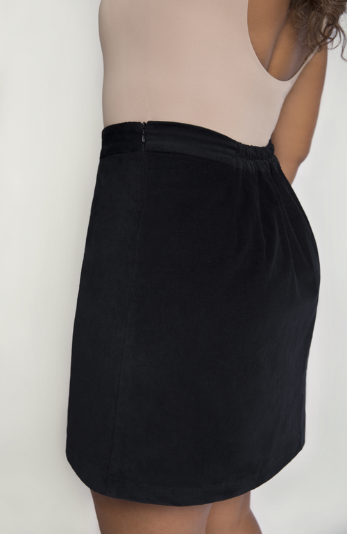 Aam The Label The Cord Mini Skirt In Black