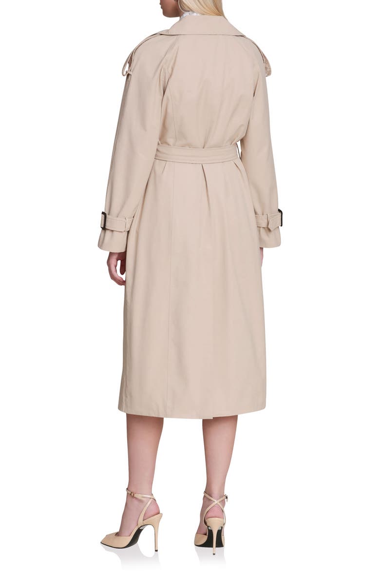 Belted Long Trench Coat, Alternate, color, WHEAT