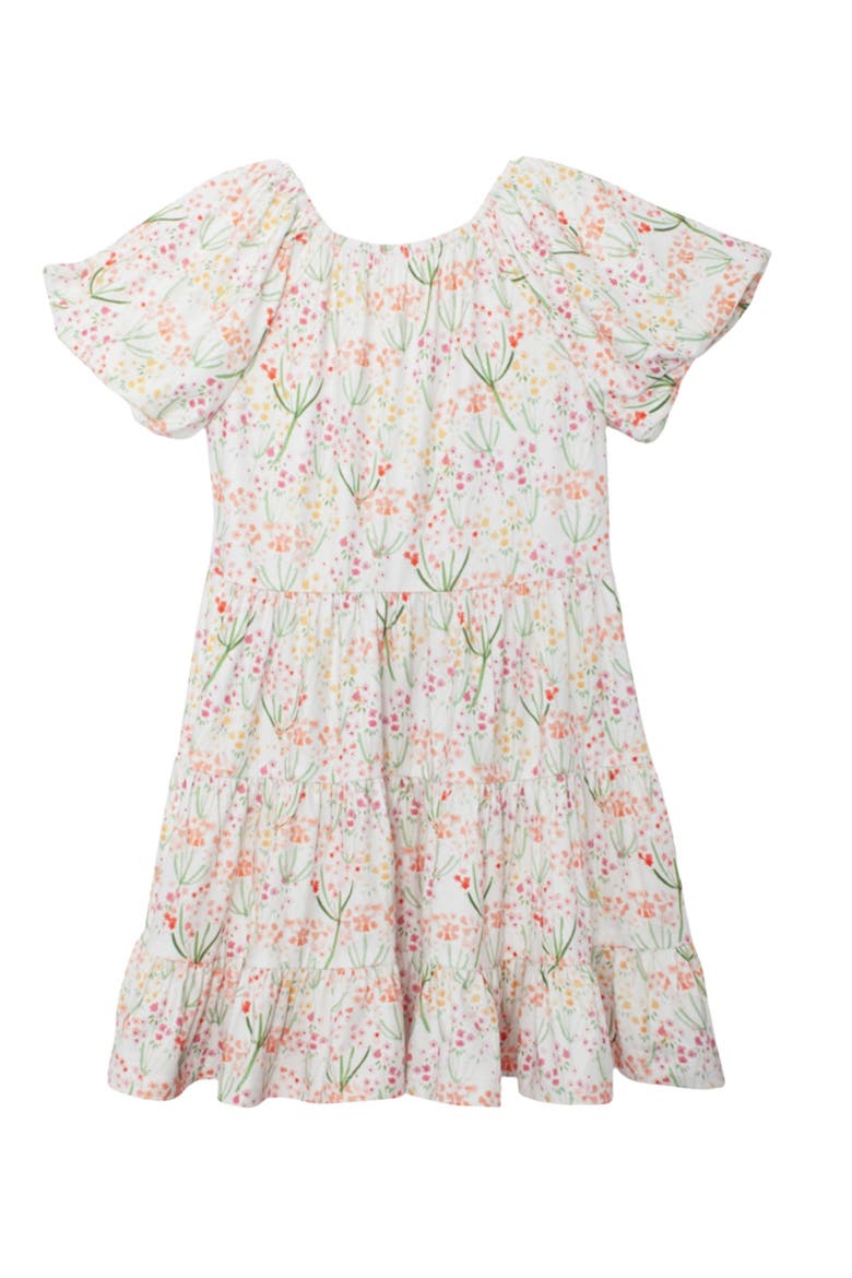 Springtime Garden Short Puff Sleeve Dress, Alternate, color, Floral