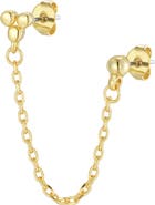 st. Moran Hanging Double Piercing Single Earring
