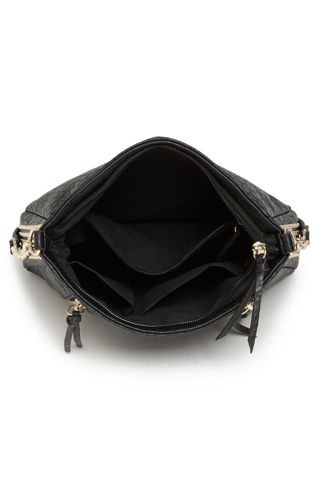 BP. Double Zip Studded Crossbody Bag, Alternate, color, 