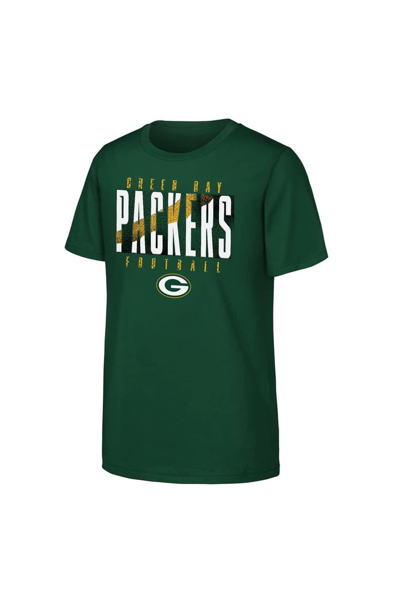 Outerstuff Youth Outerstuff Green Green Bay Packers Posterize T-Shirt, Alternate, color, Green