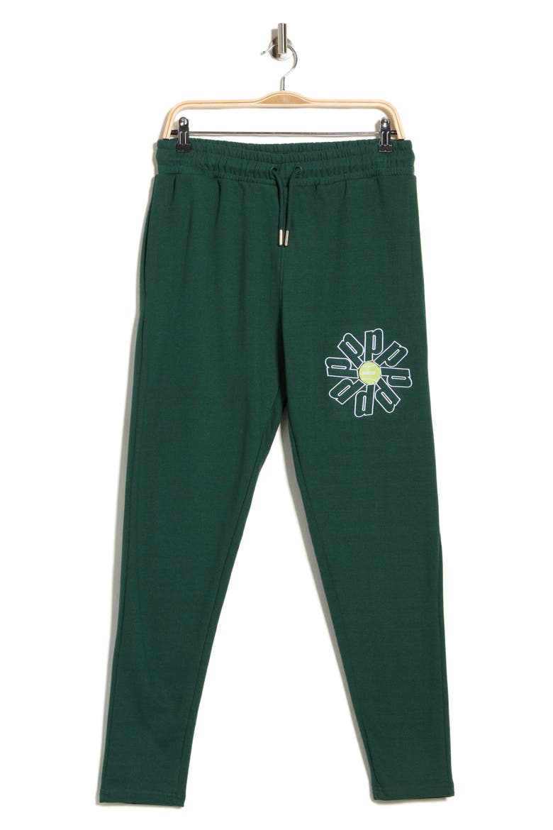 Logo Fleece Sweatpants, Alternate, color, GREEN
