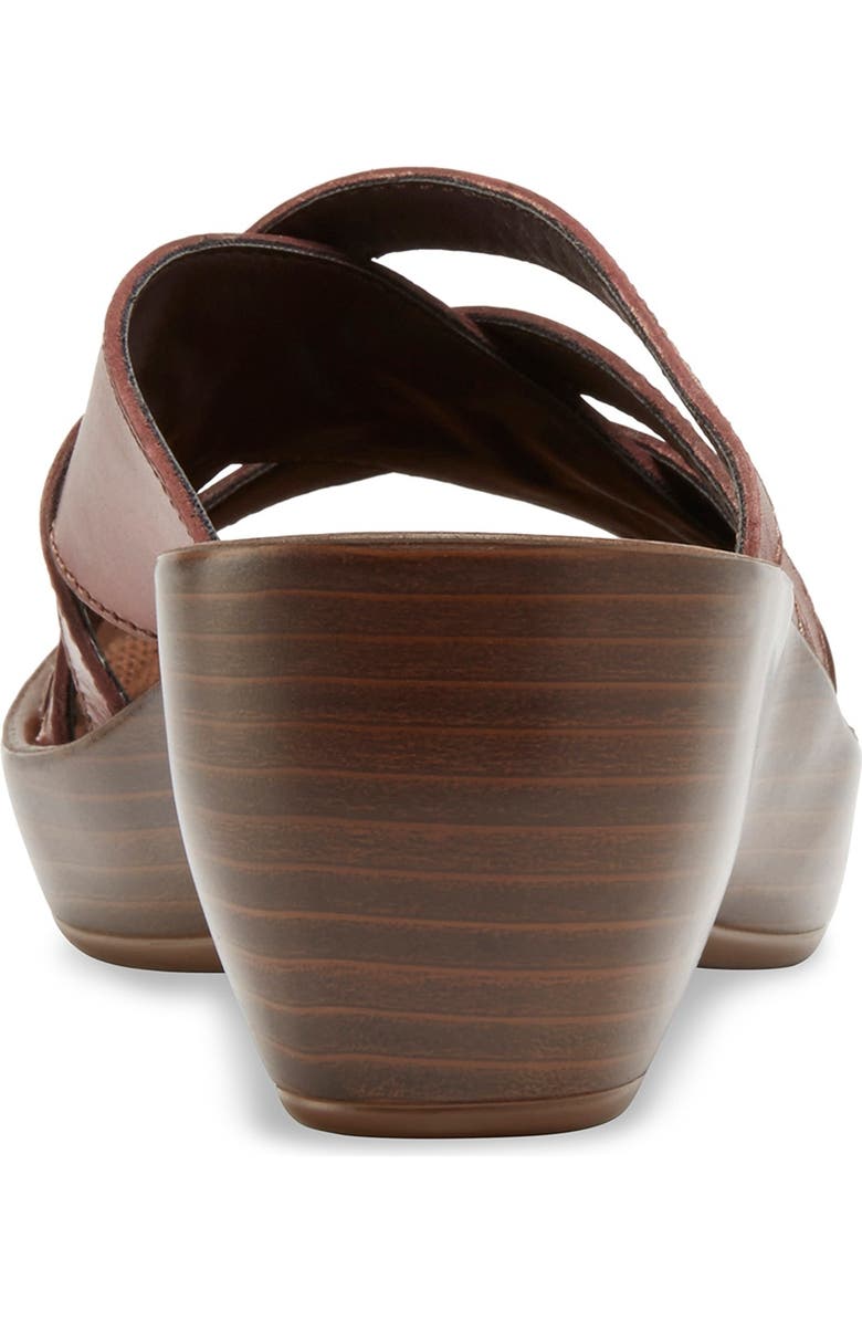 Eastland Poppy Platform Wedge Sandal, Alternate, color, Mahogany