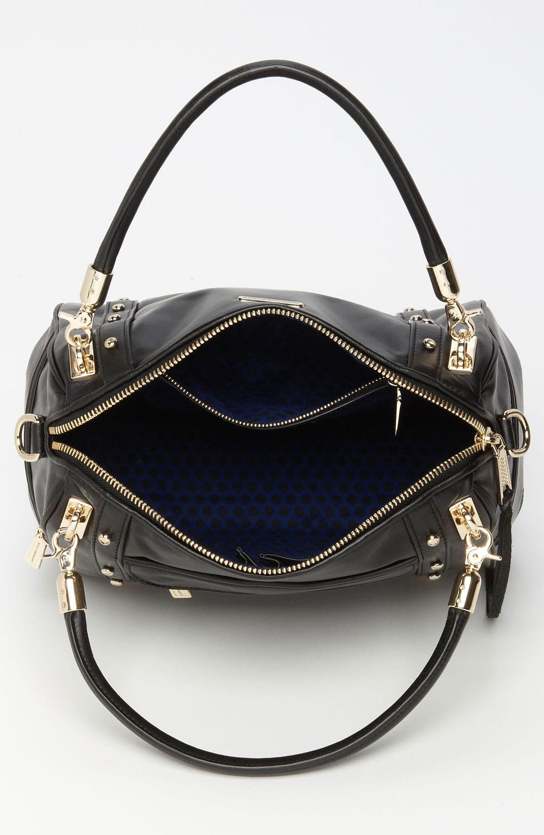 'Cupid' Satchel, Alternate, color, BLACK