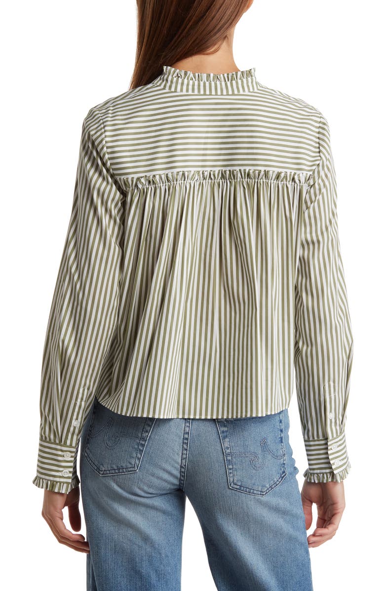 Veronica Beard Whitman Stripe Blouse, Alternate, color,