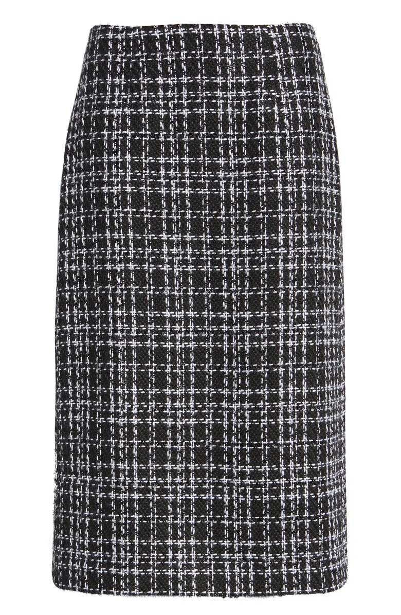 Halogen<sup>®</sup> Plaid Tweed Pencil Skirt, Alternate, color, 