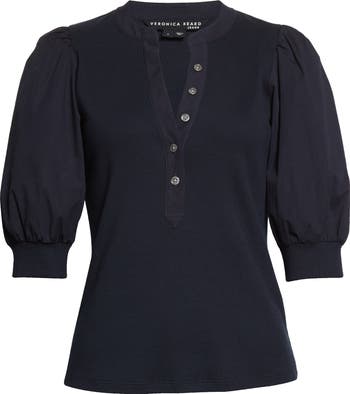 Coralee Front Button Blouse