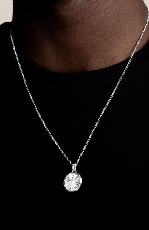 Dower & Hall St. Michael Talisman Necklace In Metallic