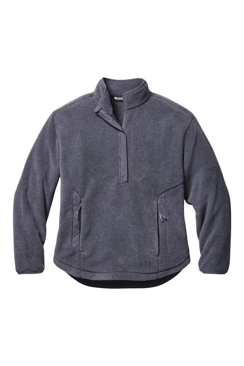 Deming Fleece Pullover, Alternate, color, SMOKY QUARTZ