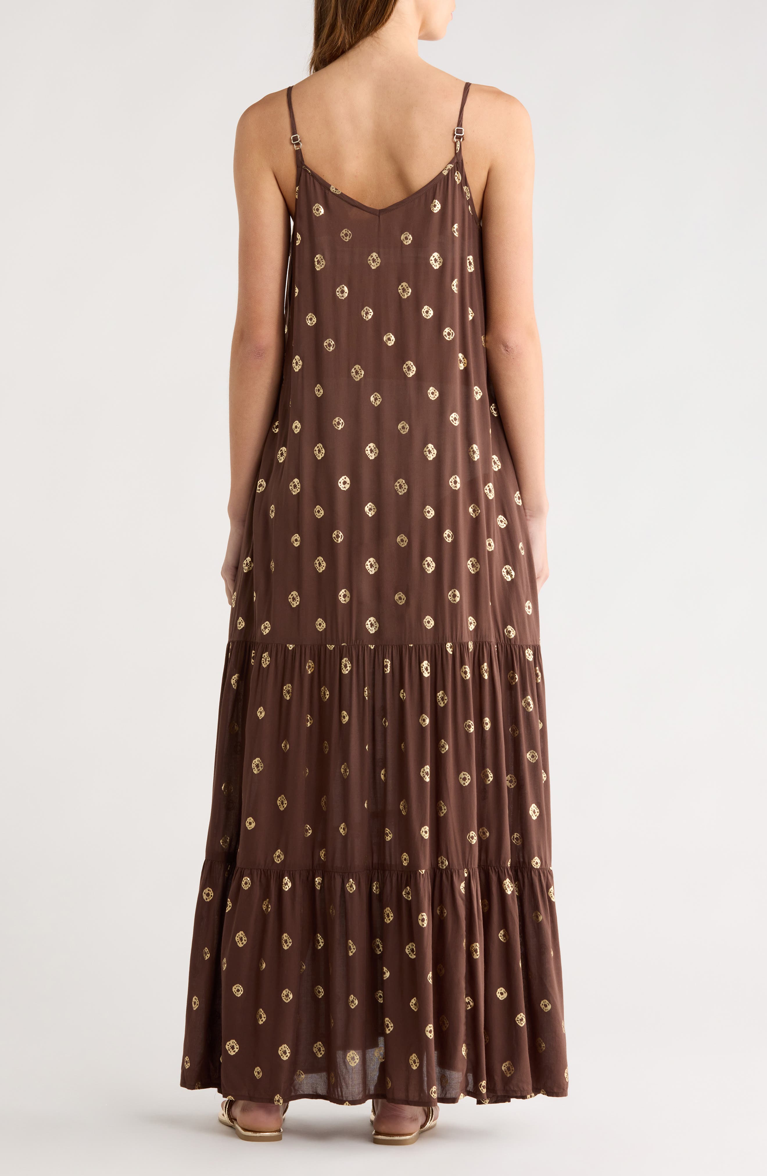 Metallic Dot Cover-Up Dress - image 2