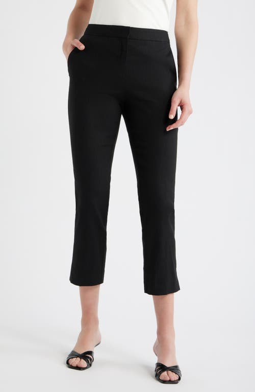 BOSS Tapria Slim Fit Crop Pants in Black at Nordstrom, Size 12