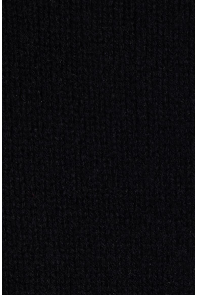 Long Sleeve Wool & Cashmere Polo, Alternate, color, BLACK
