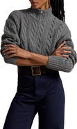 Polo Ralph Lauren Quarter Zip Wool & Cashmere Sweater