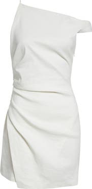 A.L.C. Leia One-Shoulder Linen Blend Dress