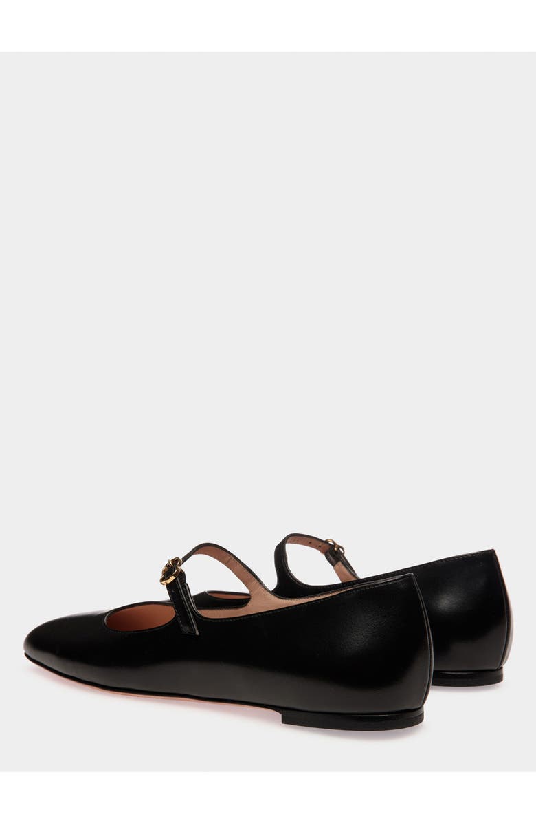 Bally rina Flat In Candy Leather, Alternate, color, Black