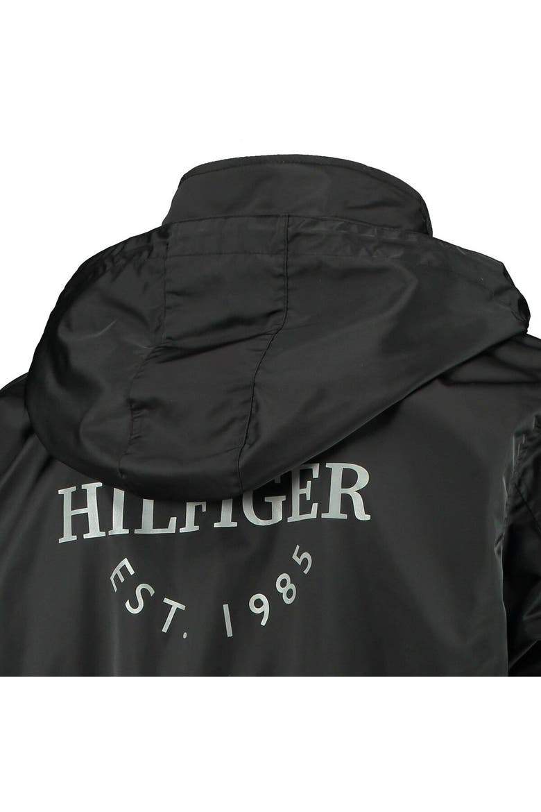 Men's Tommy Hilfiger Black/Gray Philadelphia Flyers Anorak Quarter-Zip Hoodie Jacket, Alternate, color, Black