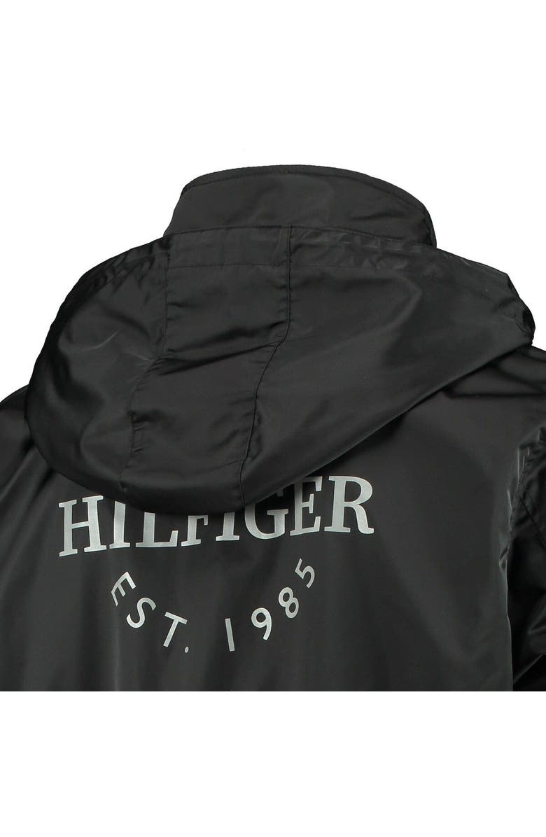 Tommy Hilfiger Men's Tommy Hilfiger Black/Gray Philadelphia Flyers Anorak Quarter-Zip Hoodie Jacket, Alternate, color, Black