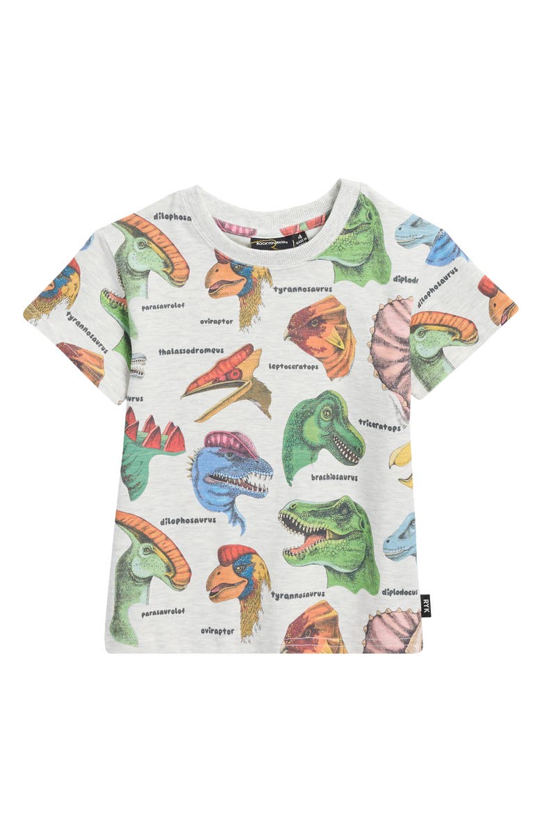 Rock Your Baby Kids' Dino Bright T-Shirt, Main, color,