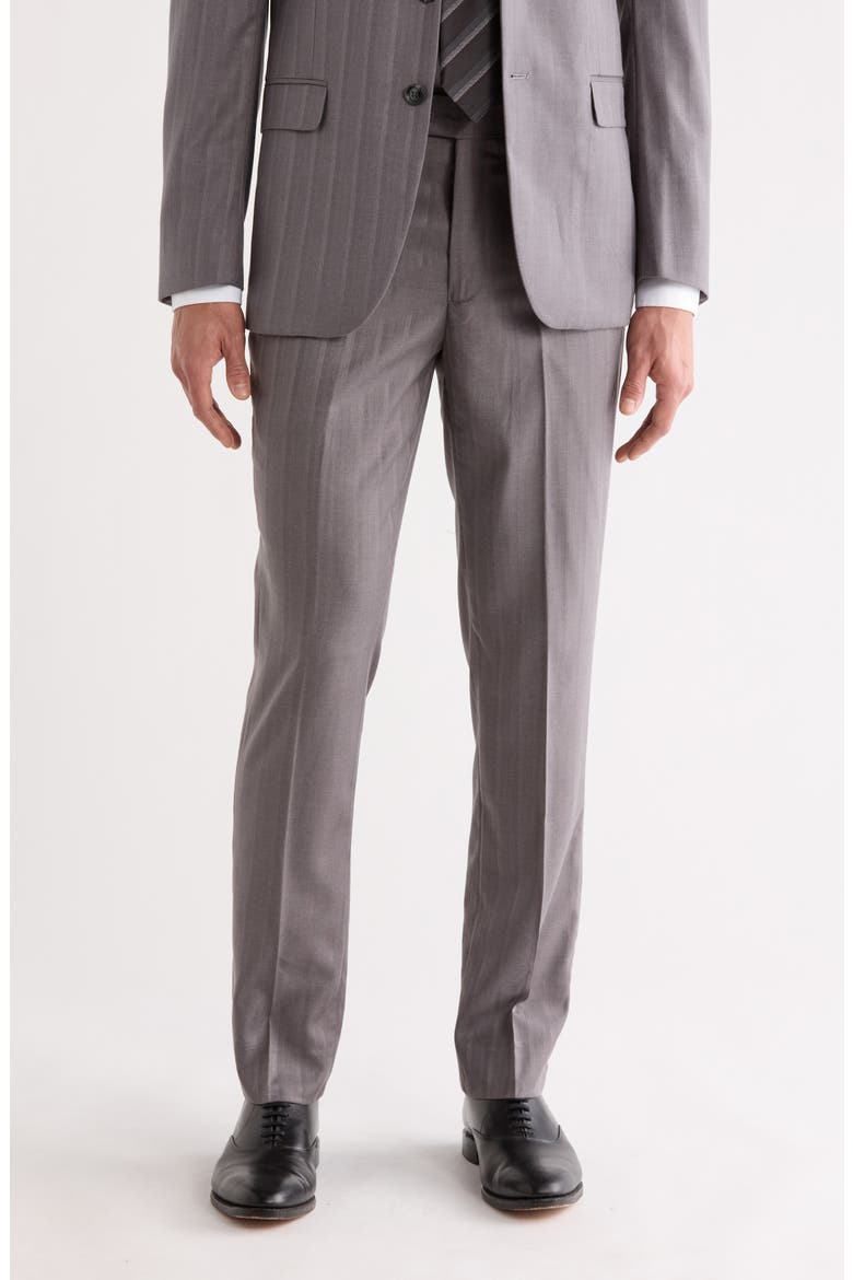 Slim Fit Dress Pants, Main, color, GREY