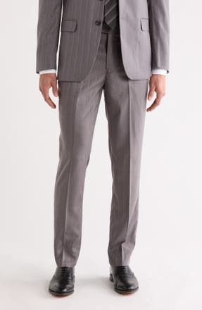 Tahari Slim Fit Dress Pants in GREY · Bottom from Nordstrom Rack in a $249.89 outfit