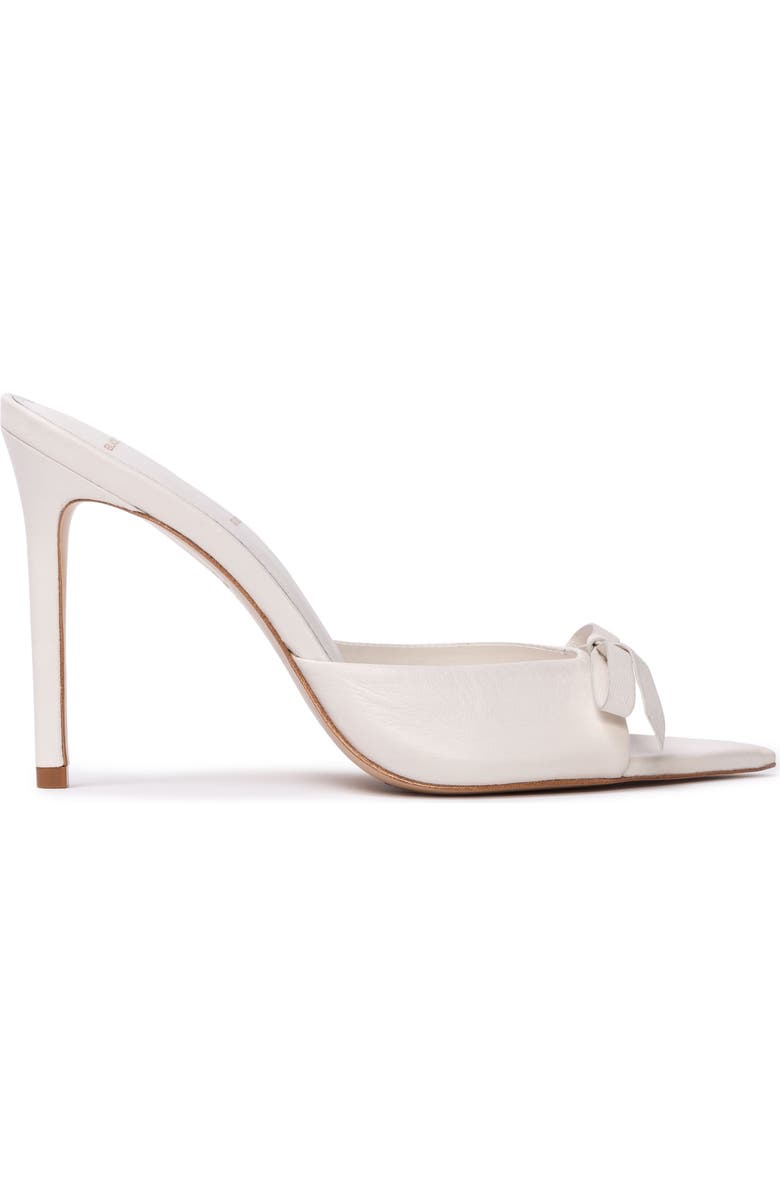 BLACK SUEDE STUDIO Brea Pointed Toe Sandal, Alternate, color, Coconut Buffed Nappa