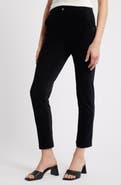 Hue High Waist Corded Knit Straight Leg Pants