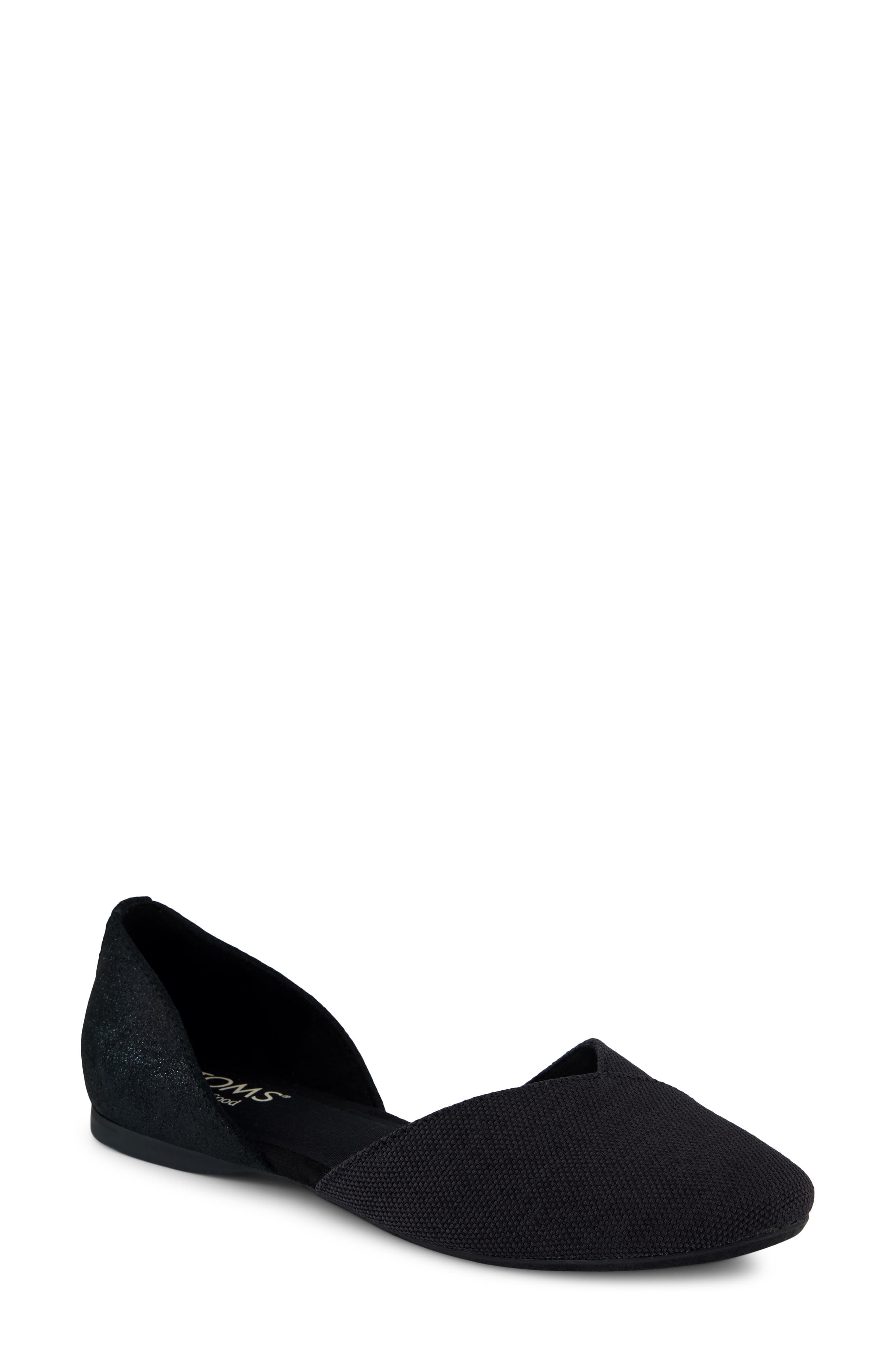 TOMS d'Orsay Flat, Alternate, color, Black
