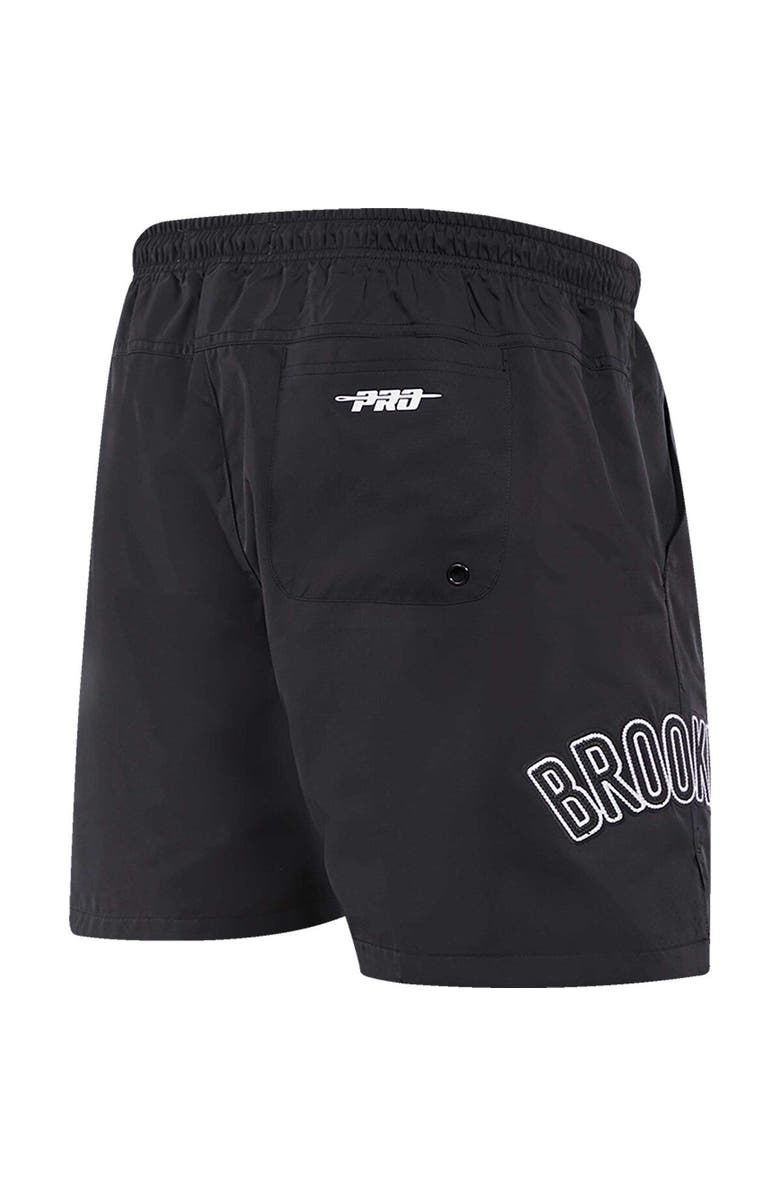 PRO STANDARD Men's Pro Standard Black Brooklyn Nets Classics Woven Shorts, Alternate, color, Black