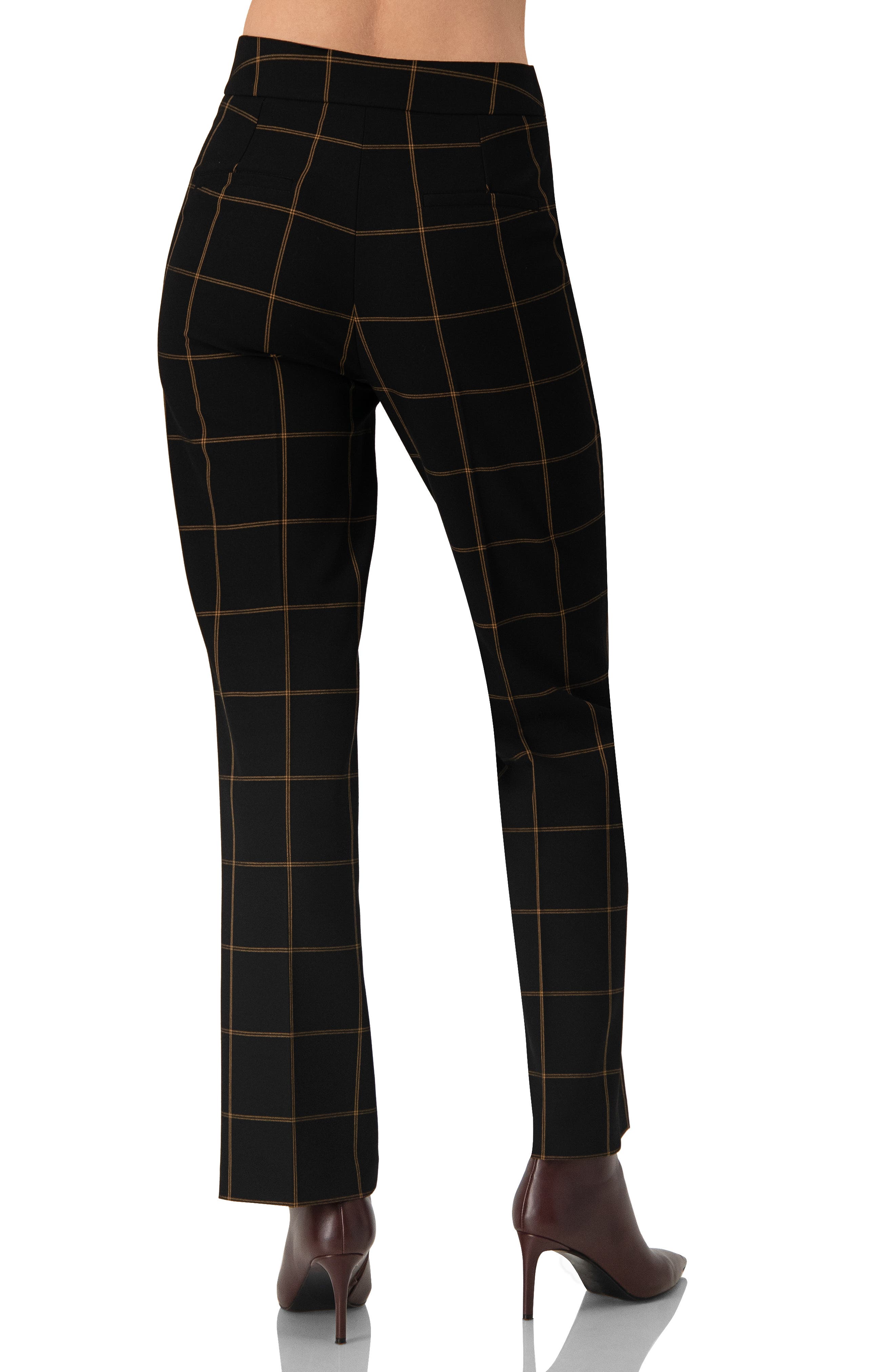 Black Tailored Straight-Leg Trousers - image 2
