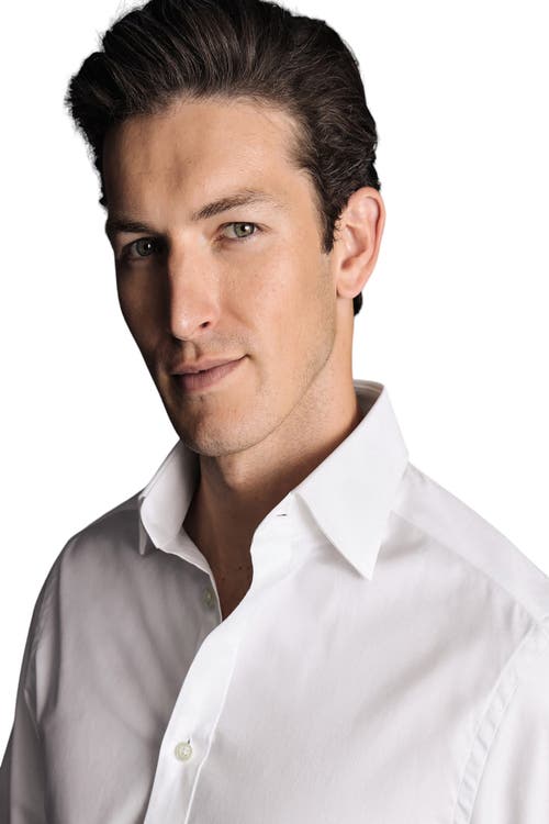 CHARLES TYRWHITT CHARLES TYRWHITT EGYPTIAN COTTON TWILL SLIM FIT SHIRT SINGLE CUFF