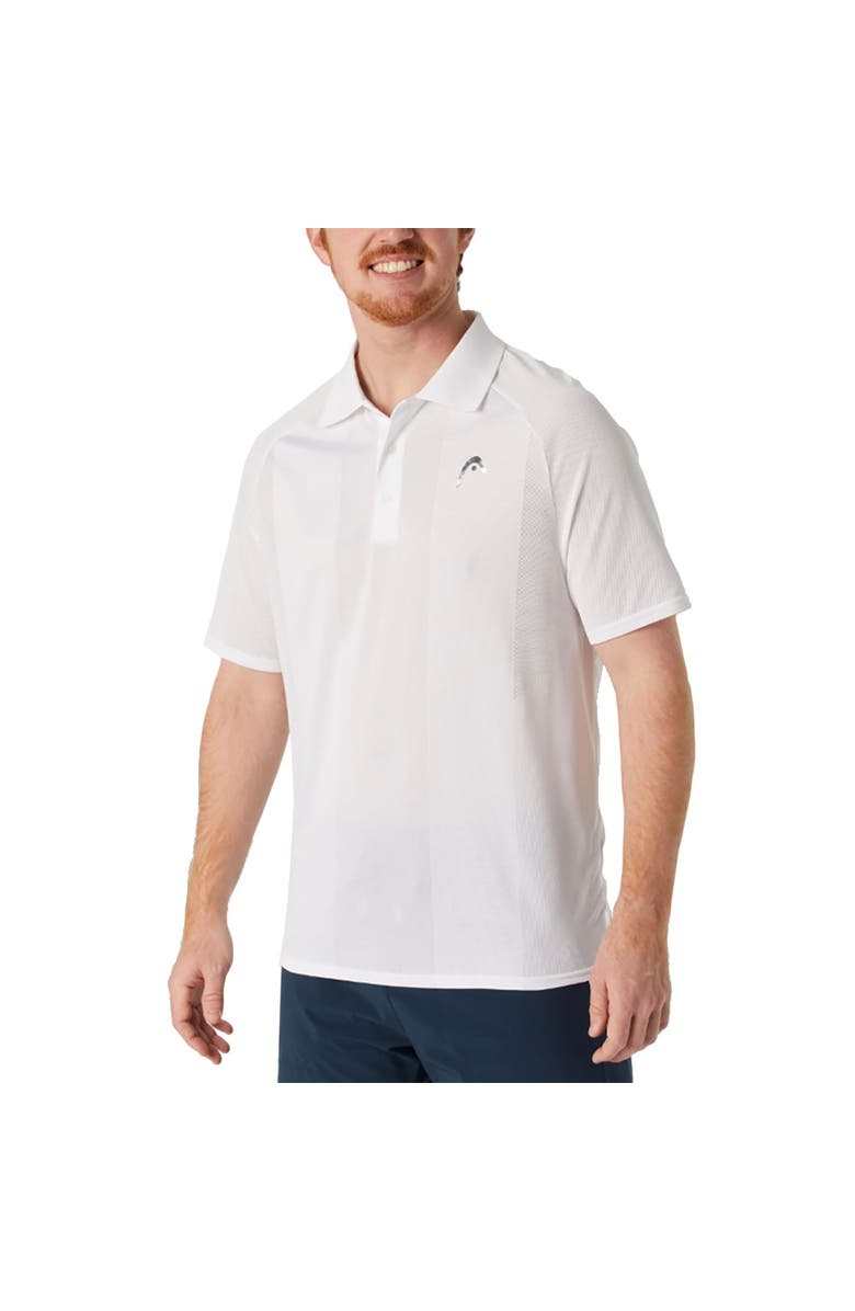 HEAD Performance Mens Tennis Polo Shirt, Main, color, White