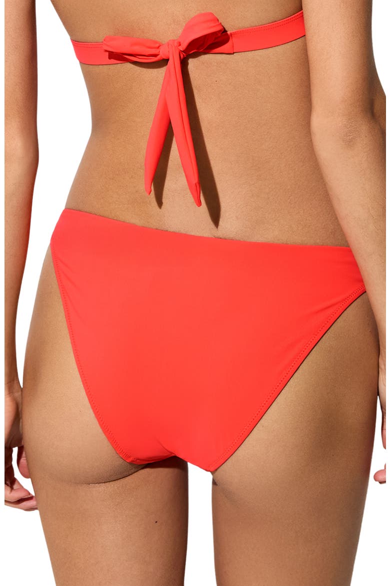 Sandy Bikini Bottoms, Alternate, color, CORAL ORANGE