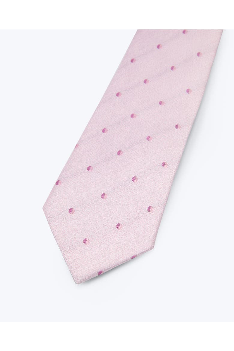 Petal Dot Silk Jacquard Tie, Alternate, color, Pink