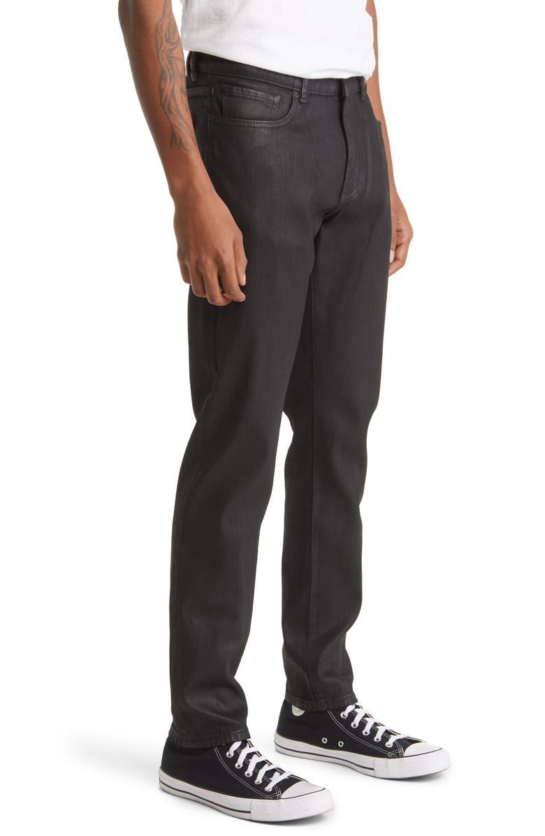 DL1961 Theo Coated Relaxed Tapered Jeans, Alternate, color,