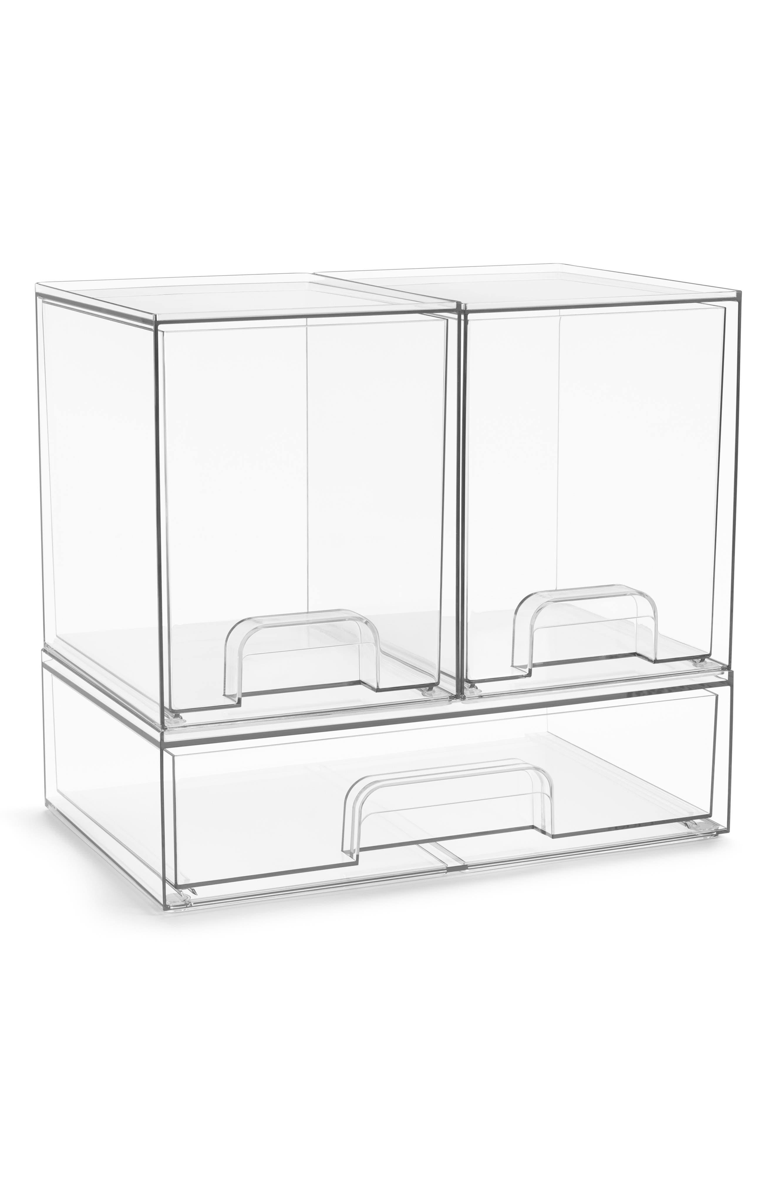 3-Pack Stackable Storage Drawers