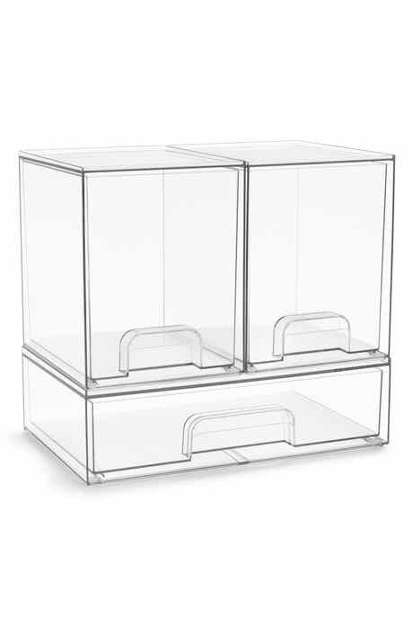 3-Pack Stackable Storage Drawers